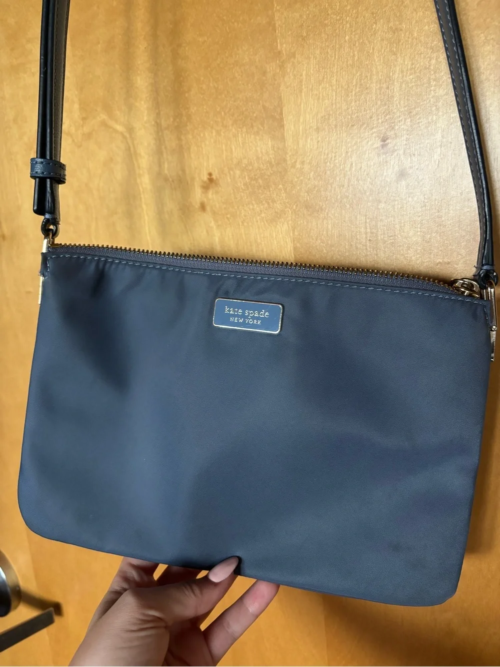 kate spade Blue Vinyl Crossbody Bag